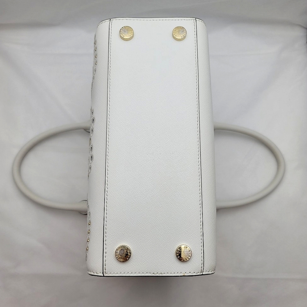 *FINAL PRICE* Michael Kors Studded Selma Medium Top Zip Leather Satchel - Picture 12 of 15